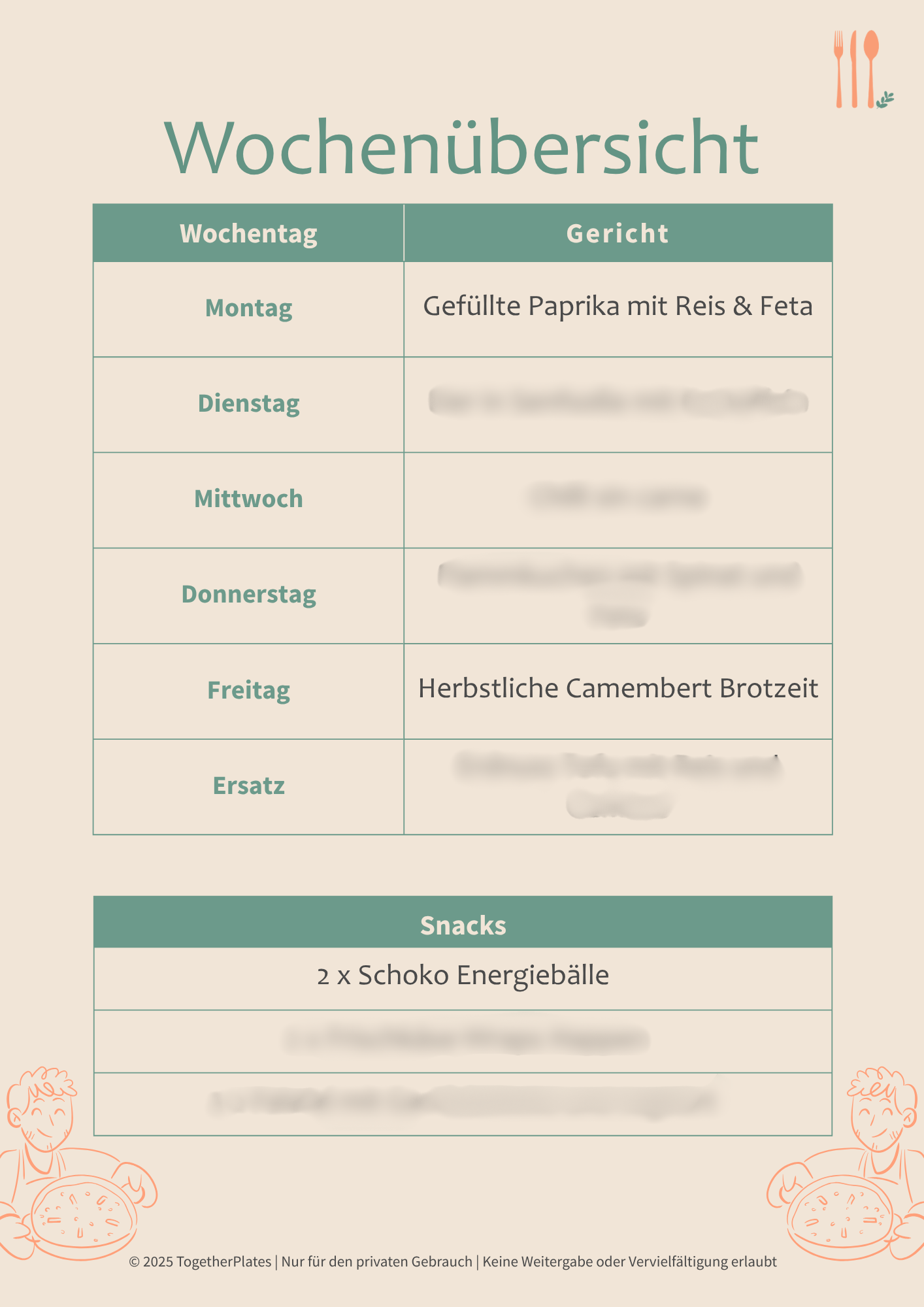 Vegetarisch, herbstliche Käseliebe