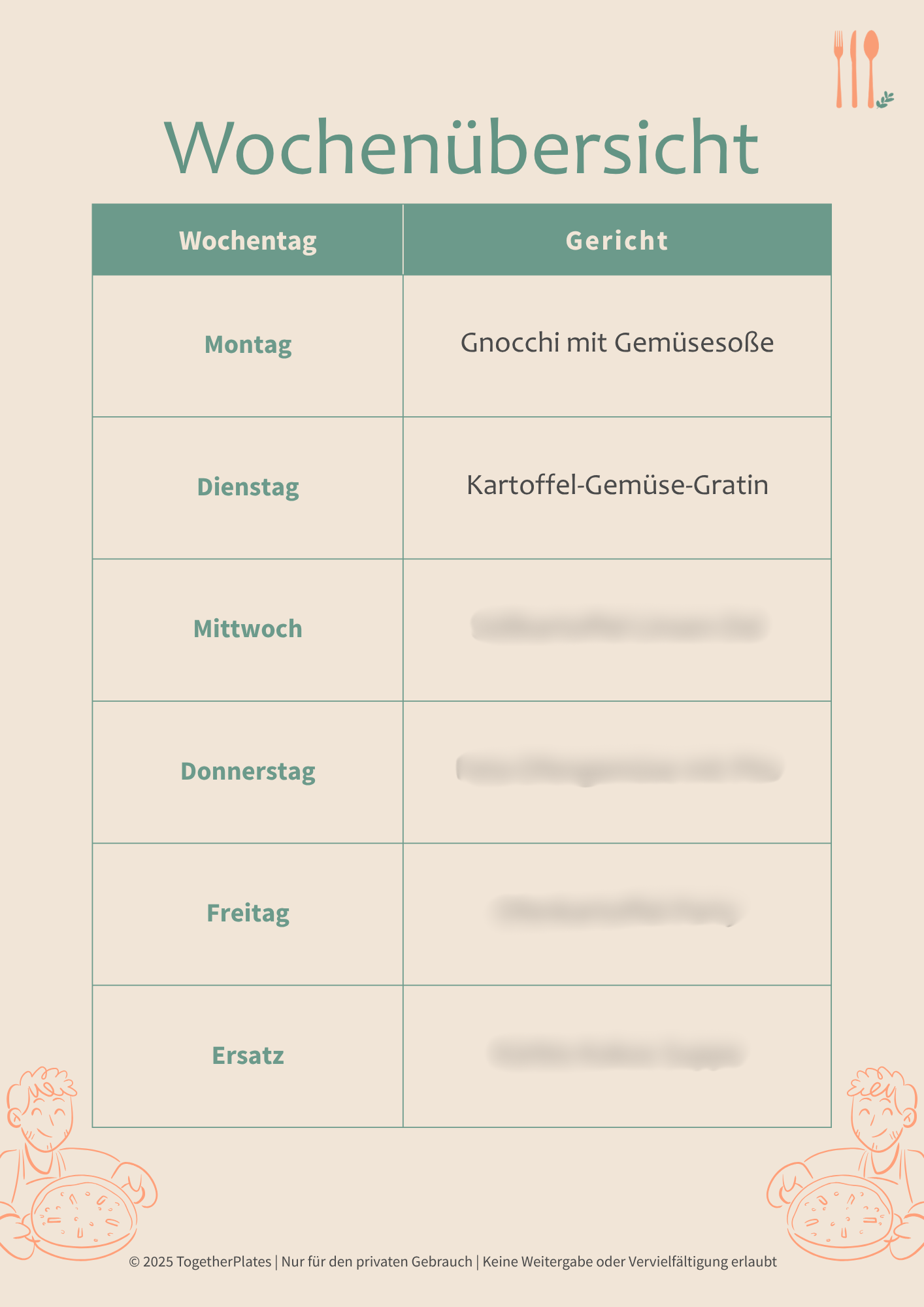 Vegetarisches Wohlfühlessen
